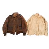 WWII US 1st LIEUTENANT A2 FLIGHT JACKET