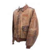 WWII US 8th AAF NAMED & PAINTED A2 FLIGHT JACKET