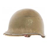 WWII US FIXED BALE M1 HELMET & HAWLEY LINER