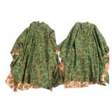 WWII US NAVY REVERSIBLE FROGSKIN CAMO PONCHOS