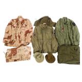WWII - DESERT STORM US ARMY FIELD JACKET & UNIFORM