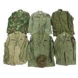VIETNAM WAR US ARMY OG-107 & EDRL JUNGLE JACKETS