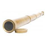 19th C. THREE-DRAW TELESCOPE WITH LENS COVER