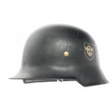 WWII GERMAN FIRE POLICE M34 DD HELMET