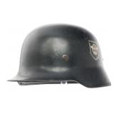 WWII GERMAN FIRE POLICE M34 DD HELMET