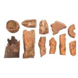 DUG RELIC ARTILLERY SHELL FRAGMENTS