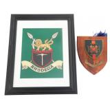 BUSH WAR RHODESIAN UNIT TAPESTRY & PLAQUE