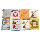 WWII US ARMY SCARVES & SWEETHEART PILLOW SHAMS