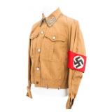 WWII GERMAN NSDAP HAUPTSTELLENLEITER BROWNSHIRT