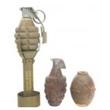 WWII US ARMY MKII & M12 HAND GRENADES