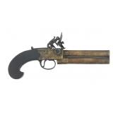 J JOSEPH .44 CALIBER TAP ACTION FLINTLOCK PISTOL