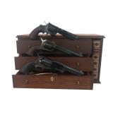 COLT BICENTENNIAL COMMEMORATIVE THREE REVOLVER SET