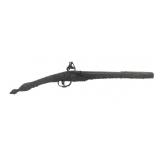 BALKAN .62 CALIBER RAT TAIL FLINTLOCK PISTOL