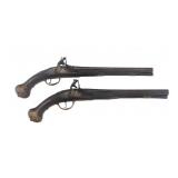 DUTCH KRANS .68 CALIBER FLINTLOCK PISTOLS