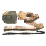 WWII GERMAN MG42 MACHINE GUN DRUM MAGAZINE & LINKS