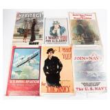 US NAVY & ARMY RECRUITING POSTER PRINTS