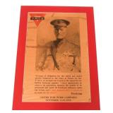 WWI US UNITED WAR WORK CAMPAIGN POSTER