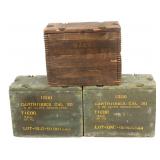 WWII US M1903 WOOD AMMUNITION CRATES