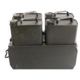 WWII GERMAN GUN OIL CANS & TRANSPORT CASE