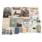 WWII GERMAN NSDAP & HEER PAPER EPHEMERA