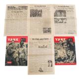 WWII YANK AND STARS & STRIPES NEWSPAPERS