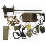 WWII US ARMY ARTILLERY & SIGNAL CORPS FIELD GEAR