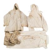 WWII US COLD WEATHER WHITES SET & MUKLUKS BOOTS