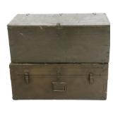 WWII - POST WAR US ENLISTED MEN'S FOOT LOCKERS