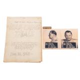 NUREMBERG TRIALS DOCUMENT & GORING FILE CARD