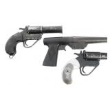 WWII US & BRITISH SEDGLEY & Mk 5 FLARE PISTOLS