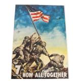 WWII US '7th WAR LOAN NOW ALL TOGETHER' POSTER