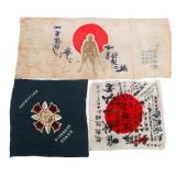 WWII JAPANESE HINOMARU FLAG & HANDKERCHIEFS