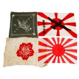 WWII JAPANESE NAVY & RISING SUN FLAGS
