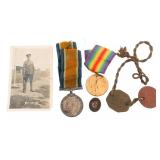 WWI CANADIAN INFANTRY NAMED MEDAL GROUPING