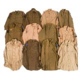 WWII US ARMY ENLISTED & OFFICER FIELD SHIRTS