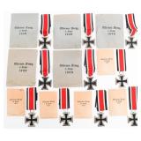 WWII GERMAN HEER 2nd CLASS IRON CROSSES & PACKETS