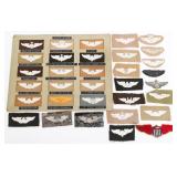 WWII USAAF EMBROIDERED PILOT WINGS