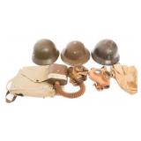WWII IMPERIAL JAPANESE GAS MASKS & HELMETS
