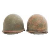 WWII US ARMY FRONT SEAM M1 COMBAT HELMETS