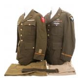WWII US ARMY 101st & AIRBORNE COMMAND OFF UNIFORMS