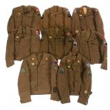 WWII US ARMY AIRBORNE & INFANTRY IKE JACKETS