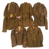 WWII US ARMY AIR FORCE EM / NCO SERVICE TUNICS