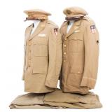 WWII US AAF CBI SENIOR PILOT & BOMBARDIER UNIFORMS