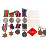 WWII CANADIAN CLARK BROTHERS NAMED MEDAL GROUPING