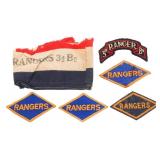 WWII US RANGERS THEATER MADE PATCH & UNIT PATCHES