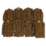 WWII US ARMY TANKER & INFANTRY SERVICE TUNICS