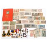 AUSTRIAN & GERMAN CURRENCY, MEDALS & INSIGNIA