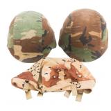 DESERT STORM US PASGT COMBAT HELMETS WITH COVERS