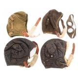 WWII US AAF TYPE A-9, B-5, & B-6 FLYING HELMETS