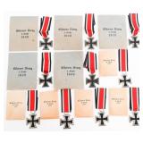 WWII GERMAN HEER 2nd CLASS IRON CROSSES & PACKETS